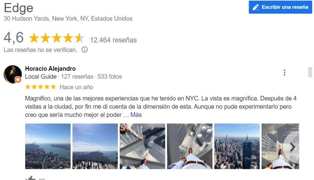 opiniones edge google