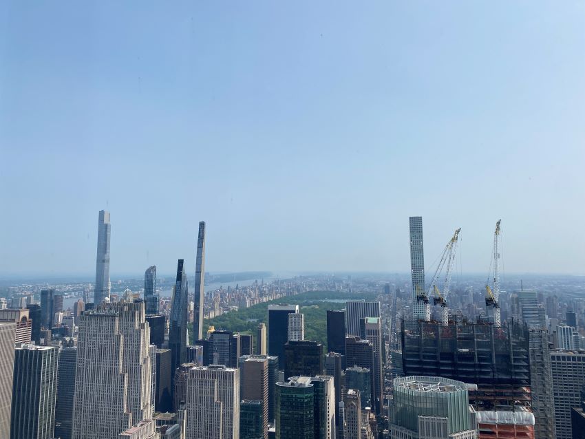 vision central park desde el summit