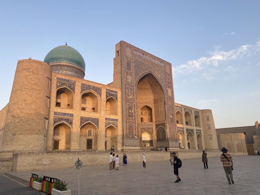 bujara en mapa uzbekistan
