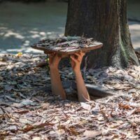 Excursión a los túneles de cu chi: visitar los túneles de Cu Chi entrada-y-salida-tuneles-de-cu-chi-guerra-de-vietnam