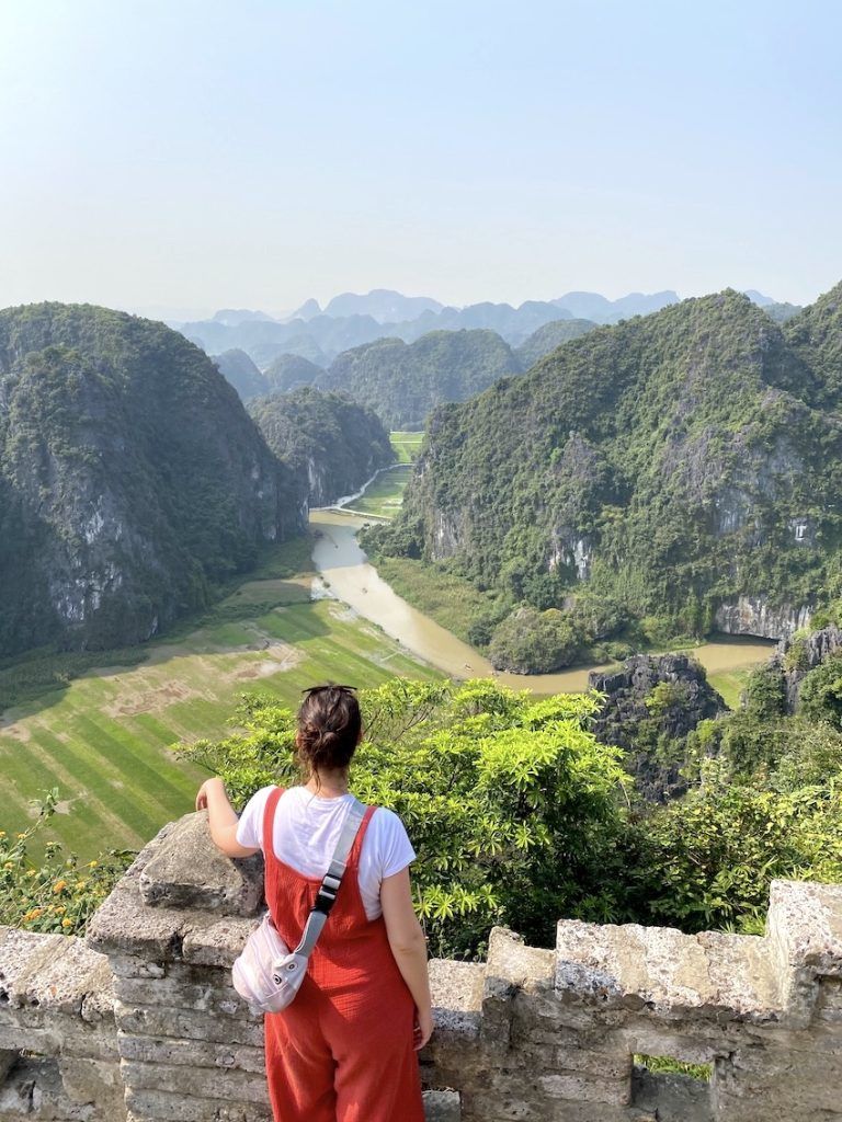 vistas de tam coc campos arroz